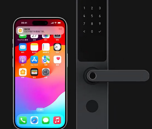 惠阳iPhone维修站分享在iPhone上使用家庭钥匙开启智能门锁 
